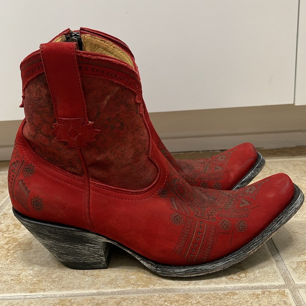 Old Gringo Red Ankle Booties
